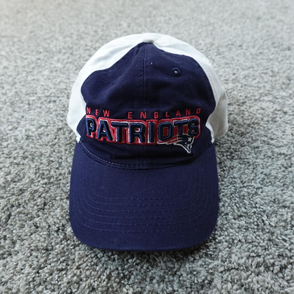 New England Patriots Hat Mens Adjustable Strap Back Cap Blue White‎ NFL Football